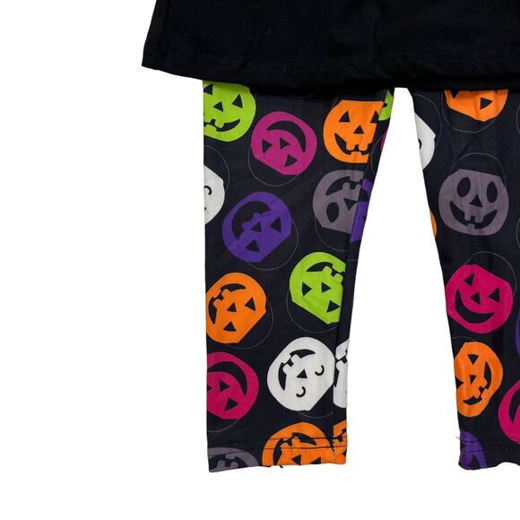 NWT Pete + Lucy Girls Multicolor Pumpkin Top / Legging Set 6-12m - Picture 2 of 5